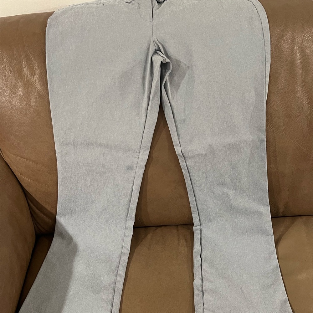 The Limited Women's Light Gray/Blue Bootcut Pants
